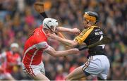 17 March 2017; Colm Cronin of Cuala in action against Brian Carrig of Ballyea during the AIB GAA Hurling All-Ireland Senior Club Championship Final match between Ballyea and Cuala at Croke Park in Dublin. Photo by Brendan Moran/Sportsfile