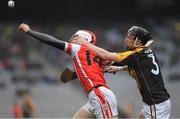17 March 2017; Con O'Callaghan of Cuala in action against Jack Browne of Ballyea during the AIB GAA Hurling All-Ireland Senior Club Championship Final match between Ballyea and Cuala at Croke Park in Dublin. Photo by Brendan Moran/Sportsfile