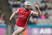 17 March 2017; Colm Cronin of Cuala celebrates after scoring his side's first goal during the AIB GAA Hurling All-Ireland Senior Club Championship Final match between Ballyea and Cuala at Croke Park in Dublin. Photo by Daire Brennan/Sportsfile