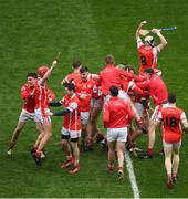 17 March 2017; Cuala players clebrate after the AIB GAA Hurling All-Ireland Senior Club Championship Final match between Ballyea and Cuala at Croke Park in Dublin. Photo by Ray McManus/Sportsfile