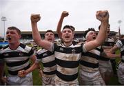 17 March 2017; Cian Walsh and his Belvedere College team-mates celebrate following the Bank of Ireland Leinster Schools Senior Cup Final match between Belvedere College and Blackrock College at RDS Arena in Dublin. Photo by Stephen McCarthy/Sportsfile