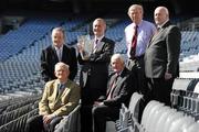 24 August 2011; Donegal’s Brian McEniff who was inducted into the MBNA Kick Fada Hall of Fame, Brian was pictured in Croke Park with fellow recipients from left Jimmy Keaveney, Peter Nolan, Billy Morgan, Donie O'Sullivan and Paddy Doherty. Croke Park, Dublin. Picture credit: Matt Browne / SPORTSFILE