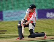 24 August 2011; England's Eoin Morgan in action during squad training ahead of their RSA Challenge ODI against Ireland on Thursday. England Cricket Squad Training, Clontarf Cricket Club, Clontarf, Dublin. Picture credit: Pat Murphy / SPORTSFILE