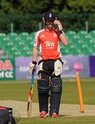 24 August 2011; England's Eoin Morgan in conversation with team-mate Craig Kieswetter, right, during squad training ahead of their RSA Challenge ODI against Ireland on Thursday. England Cricket Squad Training, Clontarf Cricket Club, Clontarf, Dublin. Picture credit: Pat Murphy / SPORTSFILE