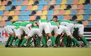 24 August 2011; The Ireland team gather together in a huddle before the game. GANT EuroHockey Nations Men's Championships 2011, Ireland v Netherlands, Warsteiner HockeyPark, Mönchengladbach, Germany. Picture credit: Diarmuid Greene / SPORTSFILE