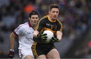17 March 2017; Kieran O'Leary of Dr. Crokes in action against Karl McKaigue of Slaughtneil during the AIB GAA Football All-Ireland Senior Club Championship Final match between Dr. Crokes and Slaughtneil at Croke Park in Dublin. Photo by Brendan Moran/Sportsfile