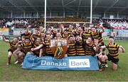 17 March 2017; The RBAI players celebrate after the Danske Bank Ulster Schools' Senior Cup Final match between RBAI and Methody at Kingspan Stadium in Belfast. Photo by John Dickson/Sportsfile