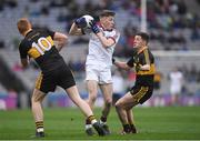17 March 2017; Paul McNeill of Slaughtneil in action against Johnny Buckley, left, and Kieran O'Leary of Dr. Crokes during the AIB GAA Football All-Ireland Senior Club Championship Final match between Dr. Crokes and Slaughtneil at Croke Park in Dublin. Photo by Brendan Moran/Sportsfile