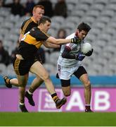 17 March 2017; Christopher McKaigue of Slaughtneil in action against Michael Moloney and Johnny Buckley of Dr. Crokes, behind, during the AIB GAA Football All-Ireland Senior Club Championship Final match between Dr. Crokes and Slaughtneil at Croke Park in Dublin. Photo by Piaras Ó Mídheach/Sportsfile