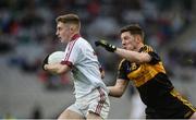 17 March 2017; Keelan Feeney of Slaughtneil in action against Kieran O'Leary of Dr. Crokes during the AIB GAA Football All-Ireland Senior Club Championship Final match between Dr. Crokes and Slaughtneil at Croke Park in Dublin. Photo by Daire Brennan/Sportsfile