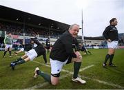 17 March 2017; Mick Galwey of the Ireland Legends team stretches ahead of the Ireland Legends and England Legends match at RDS Arena in Dublin.  Photo by Stephen McCarthy/Sportsfile