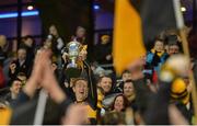 17 March 2017; Colm Cooper of Dr. Crokes lifts the Andy Merrigan Cup after the AIB GAA Football All-Ireland Senior Club Championship Final match between Dr. Crokes and Slaughtneil at Croke Park in Dublin.   Photo by Piaras Ó Mídheach/Sportsfile