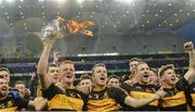17 March 2017; Dr. Crokes captain Johnny Buckley celebrates with the Andy Merrigan Cup after the AIB GAA Football All-Ireland Senior Club Championship Final match between Dr. Crokes and Slaughtneil at Croke Park in Dublin.   Photo by Piaras Ó Mídheach/Sportsfile