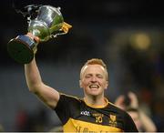 17 March 2017; Dr. Crokes' captain Johnny Buckley celebrates with the Andy Merrigan cup after the AIB GAA Football All-Ireland Senior Club Championship Final match between Dr. Crokes and Slaughtneil at Croke Park in Dublin. Photo by Daire Brennan/Sportsfile
