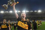 17 March 2017; Dr. Crokes captain Johnny Buckley celebrates with the Andy Merrigan Cup after the AIB GAA Football All-Ireland Senior Club Championship Final match between Dr. Crokes and Slaughtneil at Croke Park in Dublin. Photo by Brendan Moran/Sportsfile