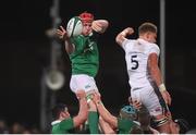 17 March 2017; John Foley of Ireland takes the ball in the lineout against Nick Isiekwe of England during the RBS U20 Six Nations Rugby Championship match between Ireland and England at Donnybrook Stadium in Donnybrook, Dublin. Photo by Matt Browne/Sportsfile