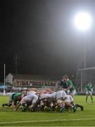17 March 2017; Both sides contest a scrum during the RBS U20 Six Nations Rugby Championship match between Ireland and England at Donnybrook Stadium in Donnybrook, Dublin. Photo by Eóin Noonan/Sportsfile
