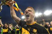 17 March 2017; Dr. Crokes captain Johnny Buckley celebrates with the Andy Merrigan Cup after the AIB GAA Football All-Ireland Senior Club Championship Final match between Dr. Crokes and Slaughtneil at Croke Park in Dublin. Photo by Brendan Moran/Sportsfile