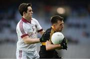 17 March 2017; John Payne of Dr. Crokes in action against Cormac O'Doherty of Slaughtneil during the AIB GAA Football All-Ireland Senior Club Championship Final match between Dr. Crokes and Slaughtneil at Croke Park in Dublin. Photo by Daire Brennan/Sportsfile
