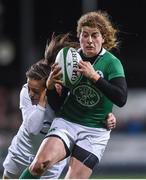 17 March 2017; Jenny Murphy of Ireland is tackled by Emily Scarratt of England during the RBS Women's Six Nations Rugby Championship match between Ireland and England at Donnybrook Stadium in Donnybrook, Dublin. Photo by Eóin Noonan/Sportsfile