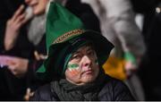 17 March 2017; A dejected Ireland supporter after the RBS Women's Six Nations Rugby Championship match between Ireland and England at Donnybrook Stadium in Donnybrook, Dublin. Photo by Eóin Noonan/Sportsfile