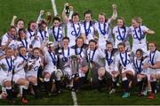 17 March 2017; The England team celebrate with the cup after the RBS Women's Six Nations Rugby Championship match between Ireland and England at Donnybrook Stadium in Donnybrook, Dublin. Photo by Eóin Noonan/Sportsfile