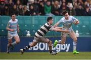 17 March 2017; Tom Roche of Blackrock College in action against Cian Walsh of Belvedere College during the Bank of Ireland Leinster Schools Senior Cup Final match between Belvedere College and Blackrock College at RDS Arena in Dublin. Photo by Stephen McCarthy/Sportsfile