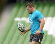 26 August 2011; Ireland's Cian Healy in action during the Squad Captain's run ahead of their Rugby World Cup warm-up game against England on Saturday. Aviva Stadium, Lansdowne Road, Dublin. Picture credit: Pat Murphy / SPORTSFILE