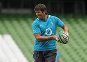26 August 2011; Ireland's Donncha O'Callaghan in action during the Squad Captain's run ahead of their Rugby World Cup warm-up game against England on Saturday. Aviva Stadium, Lansdowne Road, Dublin. Picture credit: Pat Murphy / SPORTSFILE