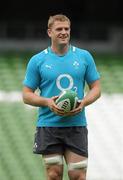 26 August 2011; Ireland's Jamie Heaslip in action during the Squad Captain's run ahead of their Rugby World Cup warm-up game against England on Saturday. Aviva Stadium, Lansdowne Road, Dublin. Picture credit: Pat Murphy / SPORTSFILE