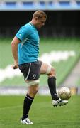 26 August 2011; Ireland's Jamie Heaslip in action during the Squad Captain's run ahead of their Rugby World Cup warm-up game against England on Saturday. Aviva Stadium, Lansdowne Road, Dublin. Picture credit: Conor O Beolain / SPORTSFILE
