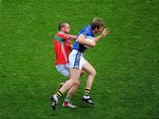 21 August 2011; Donnchadh Walsh, Kerry, in action against Trevor Mortimer, Mayo. GAA Football All-Ireland Senior Championship Semi-Final, Mayo v Kerry, Croke Park, Dublin. Picture credit: Dáire Brennan / SPORTSFILE