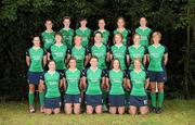 25 August 2011; The Ireland squad, top row, from left to right, Elizabeth Colvin, Julia O'Halloran, Niamh Small, Aine Connery, Chloe Watkins, Lisa Jacob, middle row, left to right,  Emma Smyth, Sinead McCarthy, Emma Clarke, Audrey O'Flynn, Miriam Crowley, Pamela Smithwick, Emma Gray, front row, left to right, Shirley McCay, Michelle Harvey, Alexandra Speers, Cliodhna Sargent, Nicola Symmons. GANT EuroHockey Nations Women's Championships 2011, Freiraum Hotel, Mönchengladbach, Germany. Picture credit: Diarmuid Greene / SPORTSFILE