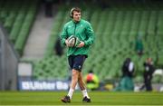 18 March 2017; Jared Payne of Ireland warms up prior to the RBS Six Nations Rugby Championship match between Ireland and England at the Aviva Stadium in Lansdowne Road, Dublin. Photo by Brendan Moran/Sportsfile