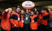 18 March 2017; Team Ireland Athletes including Lorraine Whelan, from Delgany, Co. Wicklow, Matthew Colgan, from Swords, Co. Dublin,James Healy, from Ovens, Co. Cork, Brian McDonnell, from Cork, William McGrath, from Kilmacthomas, Co. Waterford and Michael Minogue, from Ballingarry, Co. Limerick ahead of the Opening Ceremony of the 2017 Special Olympics World Winter Games at Planai-Hochwurzen Bahnen in Schladming, Austria. Photo by Ray McManus/Sportsfile