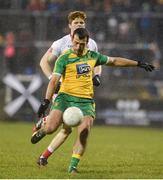 18 March 2017; Frank McGlynn of Donegal scoring a pointduring the Allianz Football League Division 1 Round 5 match between Donegal and Tyrone at MacCumhaill Park in Ballybofey, Co Donegal. Photo by Oliver McVeigh/Sportsfile
