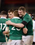 18 March 2017; Donnacha Ryan and Andrew Conway of Ireland celebrate following the RBS Six Nations Rugby Championship match between Ireland and England at the Aviva Stadium in Lansdowne Road, Dublin. Photo by Sam Barnes/Sportsfile
