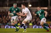 18 March 2017; Owen Farrell of England in action against CJ Stander of Ireland during the RBS Six Nations Rugby Championship match between Ireland and England at the Aviva Stadium in Lansdowne Road, Dublin. Photo by Sam Barnes/Sportsfile