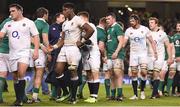 18 March 2017; Ireland and England players shake hands after the RBS Six Nations Rugby Championship match between Ireland and England at the Aviva Stadium in Lansdowne Road, Dublin. Photo by Brendan Moran/Sportsfile