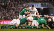 18 March 2017; Kieran Marmion of Ireland prepares to put the ball into a scrum during the RBS Six Nations Rugby Championship match between Ireland and England at the Aviva Stadium in Lansdowne Road, Dublin. Photo by Brendan Moran/Sportsfile