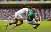 18 March 2017; Simon Zebo of Ireland in action against Anthony Watson of England during the RBS Six Nations Rugby Championship match between Ireland and England at the Aviva Stadium in Lansdowne Road, Dublin. Photo by Sam Barnes/Sportsfile