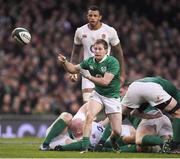 18 March 2017; Kieran Marmion of Ireland during the RBS Six Nations Rugby Championship match between Ireland and England at the Aviva Stadium in Lansdowne Road, Dublin. Photo by Brendan Moran/Sportsfile