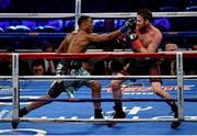 18 March 2017; Andy Lee, right, in action against KeAndrae Leatherwood during their middleweight bout at Madison Square Garden in New York, USA. Photo by Ramsey Cardy/Sportsfile