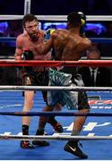 18 March 2017; Andy Lee, left, in action against KeAndrae Leatherwood during their middleweight bout at Madison Square Garden in New York, USA. Photo by Ramsey Cardy/Sportsfile