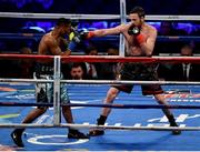 18 March 2017; Andy Lee, right, in action against KeAndrae Leatherwood during their middleweight bout at Madison Square Garden in New York, USA. Photo by Ramsey Cardy/Sportsfile