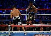 18 March 2017; Daniel Jacobs, right, in action against Gennady Golovkin during their middleweight title bout at Madison Square Garden in New York, USA. Photo by Ramsey Cardy/Sportsfile