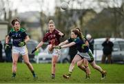 19 March 2017; Sinead Burke of Galway in action against Sarah Murphy of Kerry during the Lidl Ladies Football national league Round 5 match between Galway and Kerry at Corofin GAA Club in Corofin, Co. Galway. Photo by Sam Barnes/Sportsfile