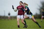 19 March 2017; Geraldine Conneally of Galway in action against Laura Rogers of Kerry during the Lidl Ladies Football national league Round 5 match between Galway and Kerry at Corofin GAA Club in Corofin, Co. Galway. Photo by Sam Barnes/Sportsfile