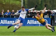 19 March 2017; Conor McManus of Monaghan in action against David Murray of Roscommon during the Allianz Football League Division 1 Round 5 match between Monaghan and Roscommon at Pairc Grattan in Inniskeen, Co Monaghan. Photo by Philip Fitzpatrick/Sportsfile