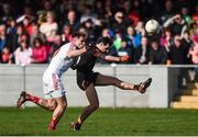 19 March 2017; Jamie Clark of Armagh in action against James Stewart of Louth during the Allianz Football League Division 3 Round 5 match between Louth and Armagh at the Gaelic Grounds in Drogheda, Co Louth. Photo by Eóin Noonan/Sportsfile